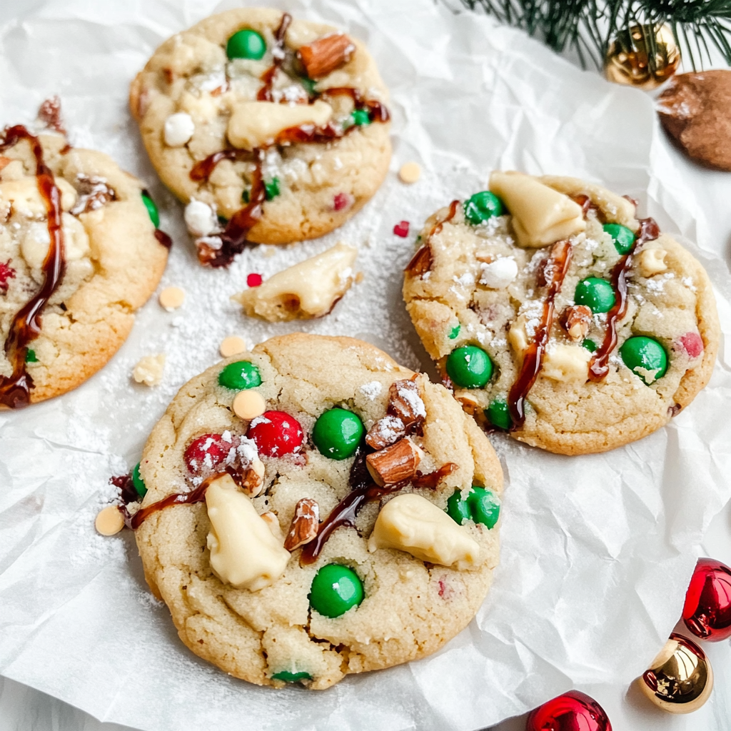 Recipe preparation for Christmas Kitchen Sink Cookies