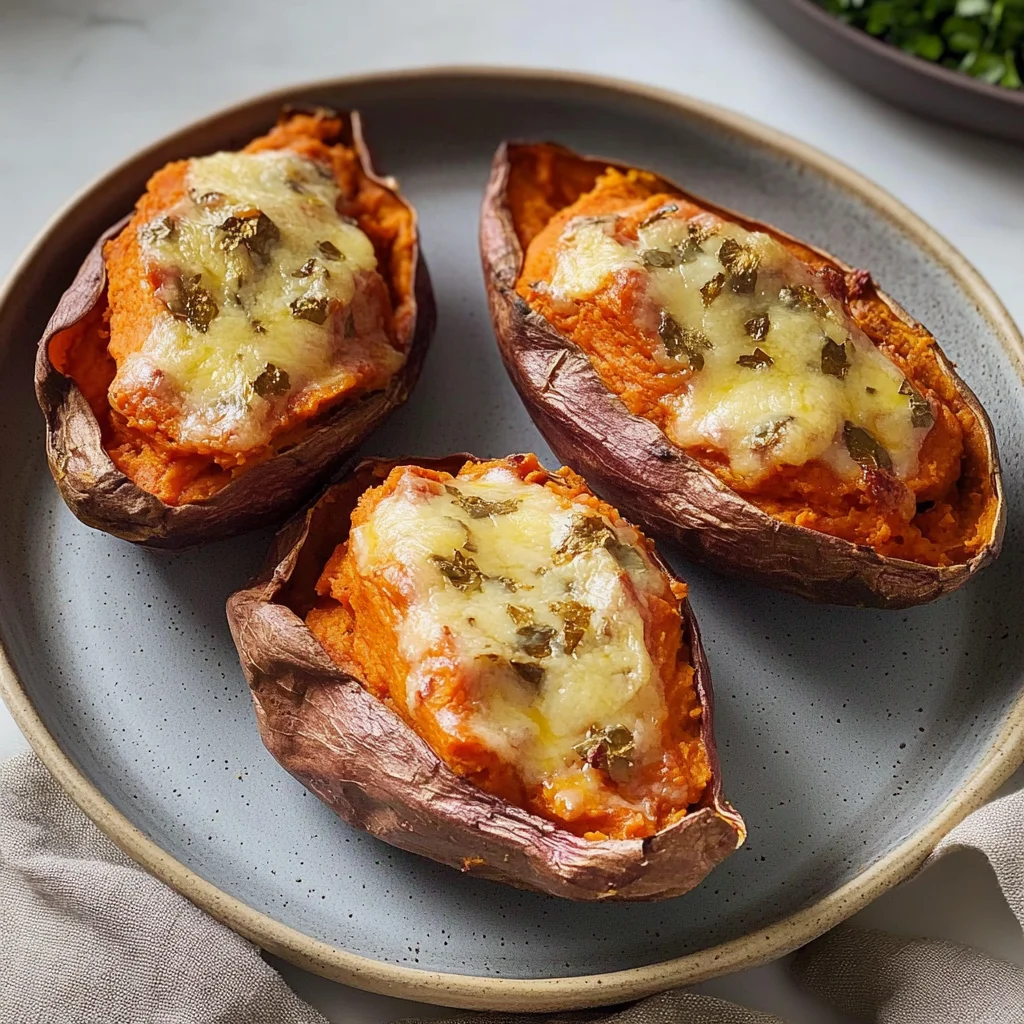 Recipe preparation for Baked Sweet Potatoes
