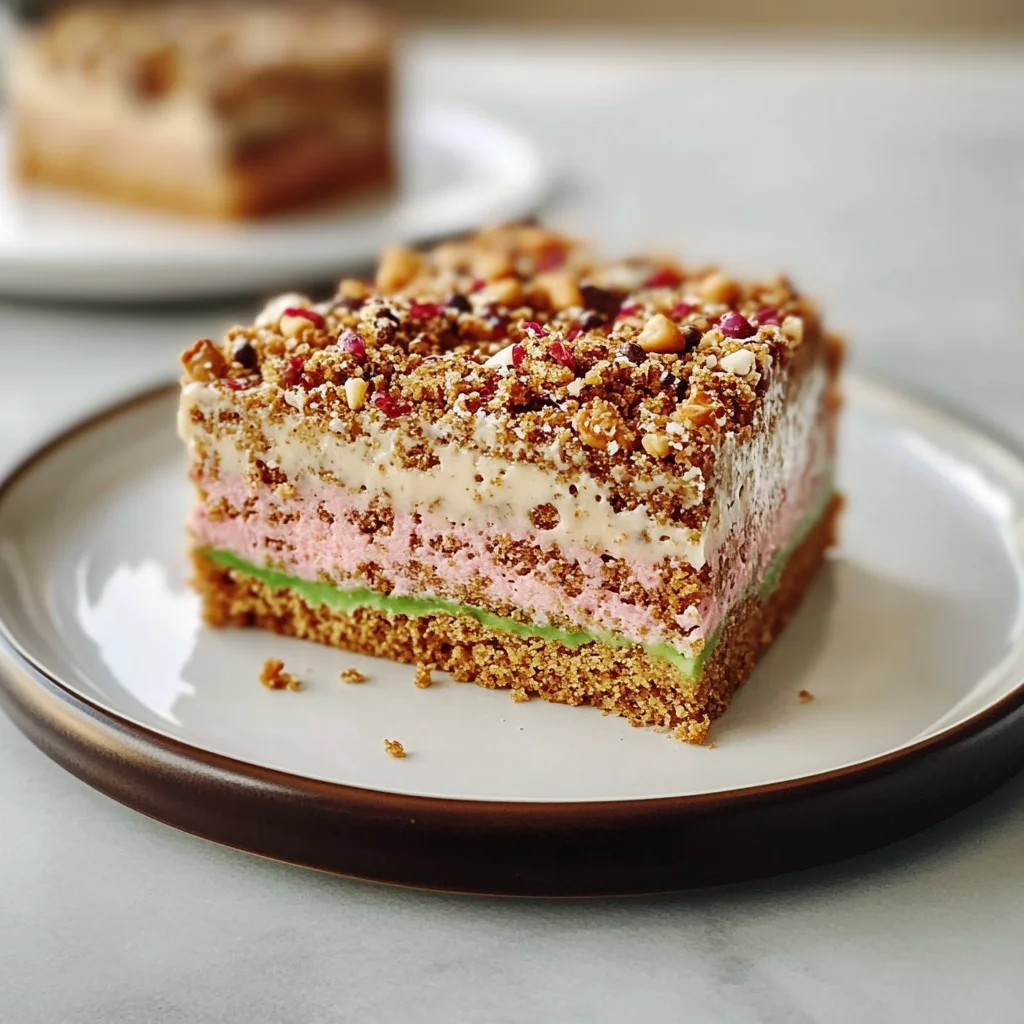 Recipe preparation for Christmas Crunch Cake