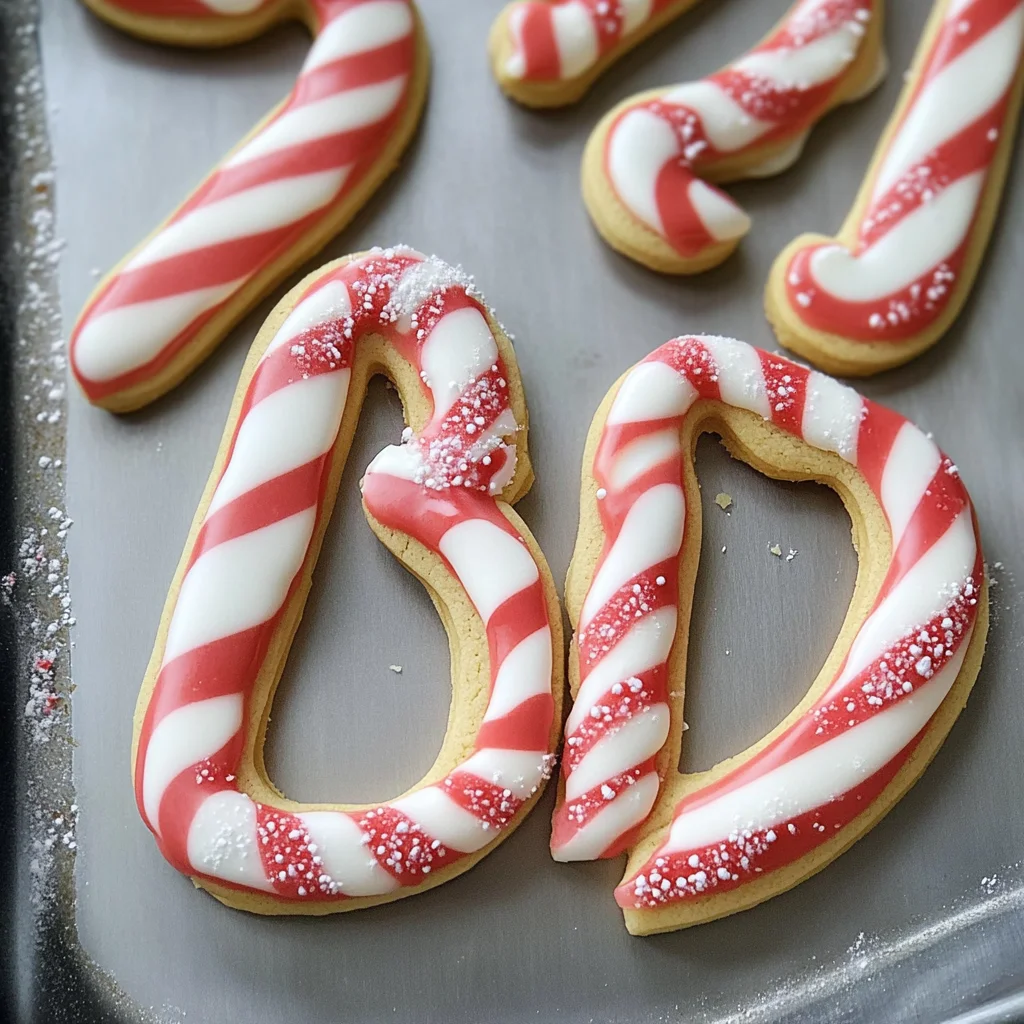Recipe preparation for candy cane cookies