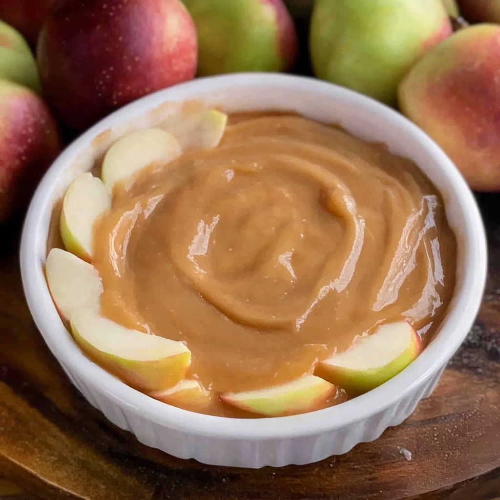 Recipe preparation for 3-ingredient caramel apple dip