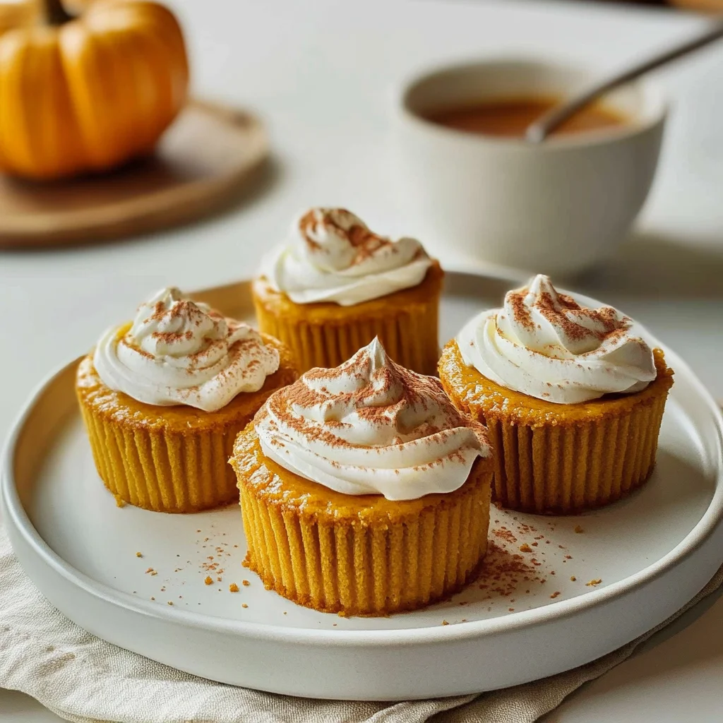 Recipe preparation for mini pumpkin cheesecakes