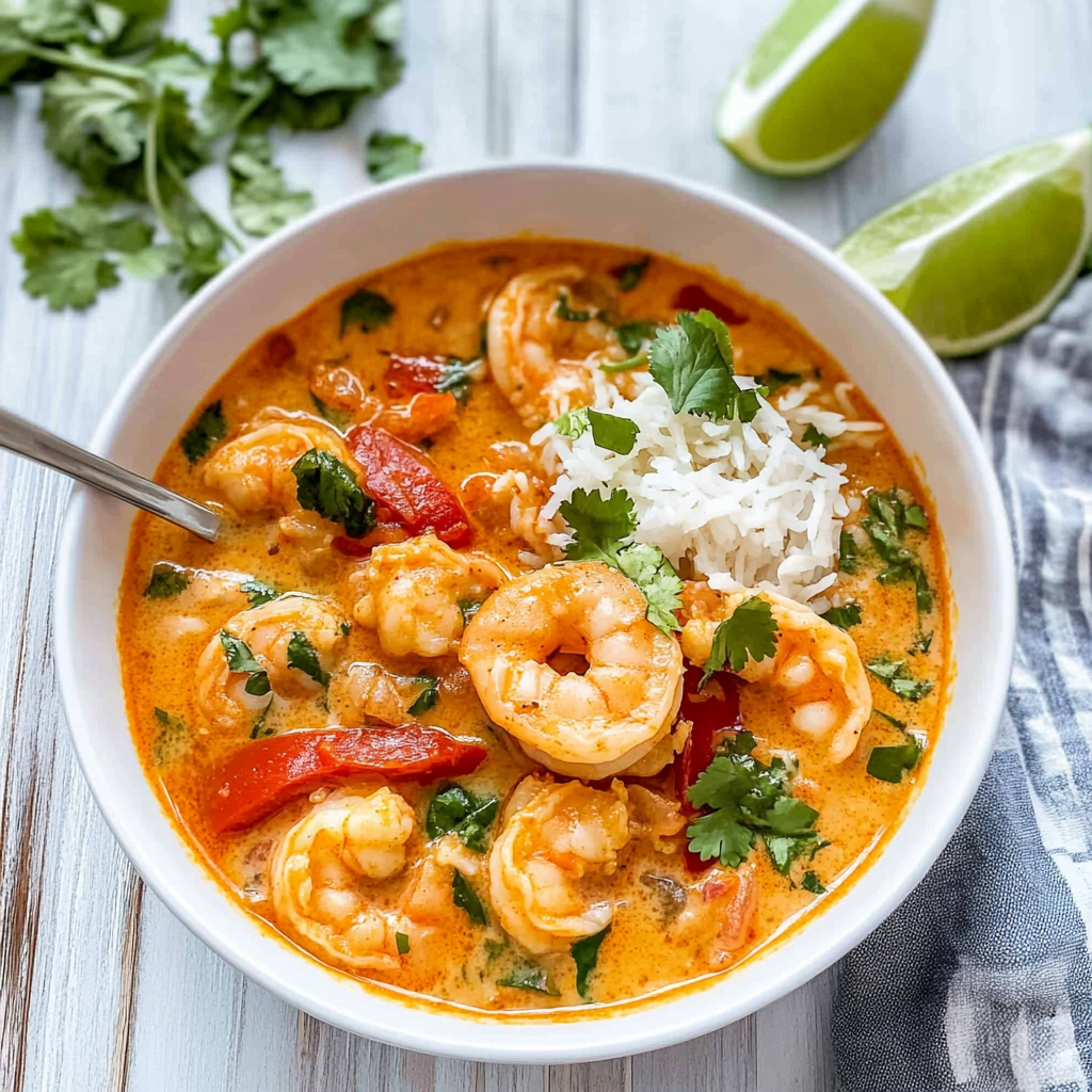 Recipe preparation for Easy Thai Shrimp Curry Recipe