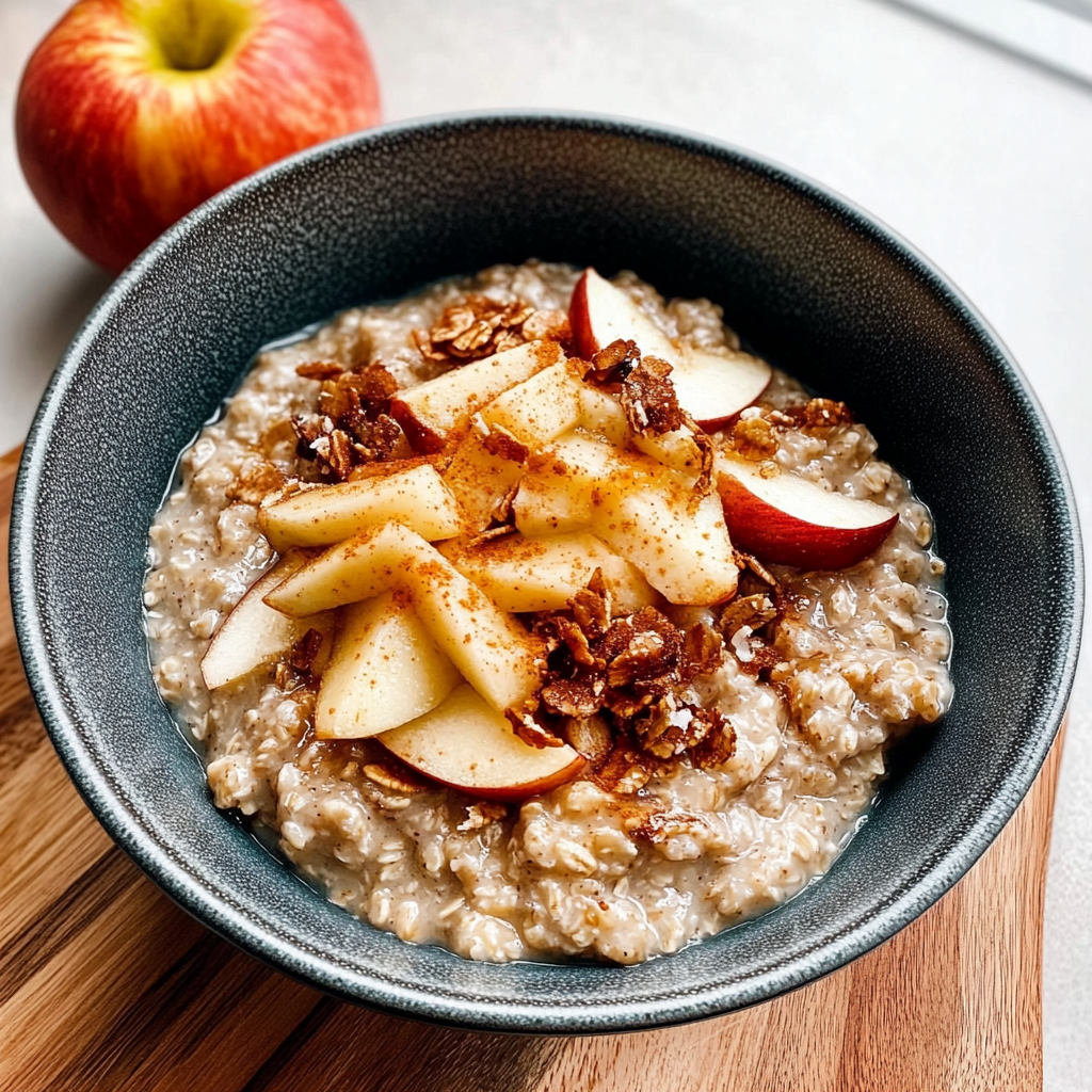 Recipe preparation for Apple Pie Oatmeal