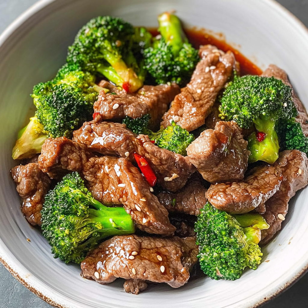 Recipe preparation for Keto Beef and Broccoli