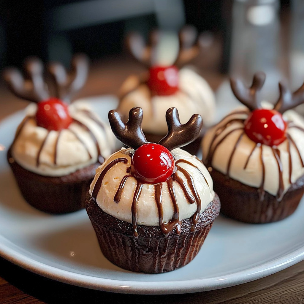 Recipe preparation for Reindeer Cupcakes