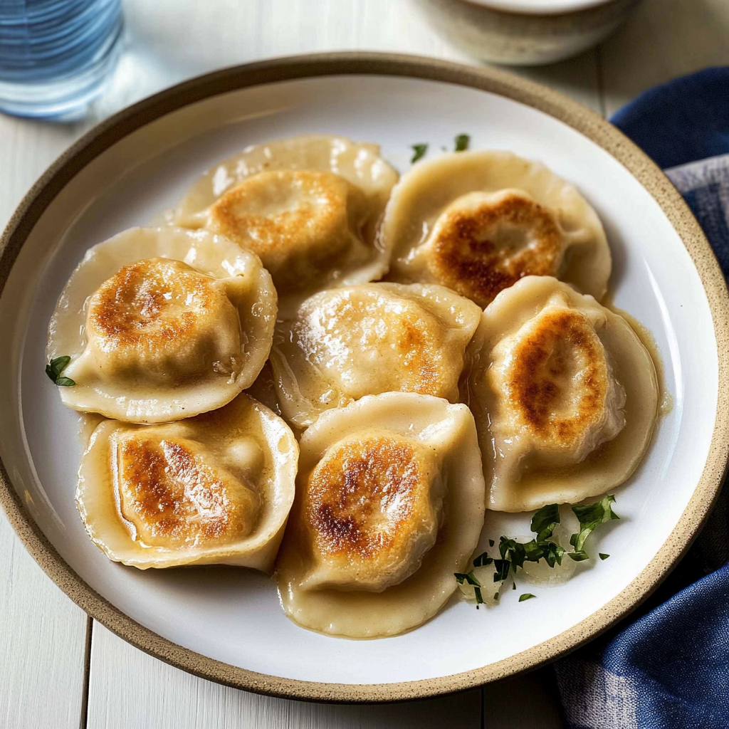 Recipe preparation for Homemade Pierogi