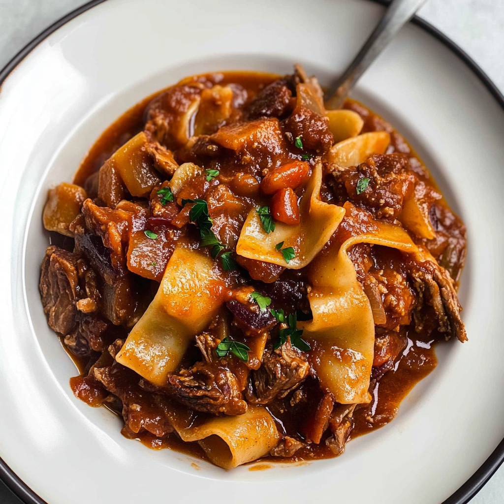 Recipe preparation for Lamb Ragu