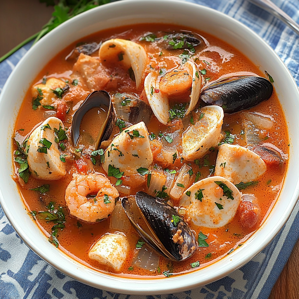 Recipe preparation for cioppino recipe