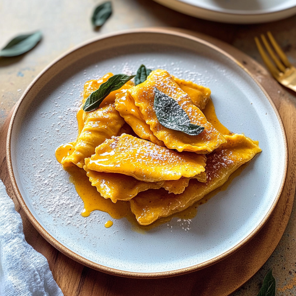 Recipe preparation for Caramelle with Sweet Potato Filling