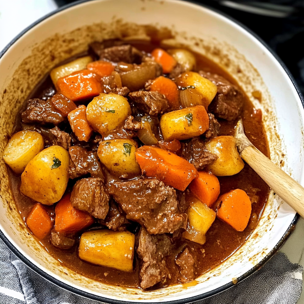 Recipe preparation for Old Fashioned Beef Stew