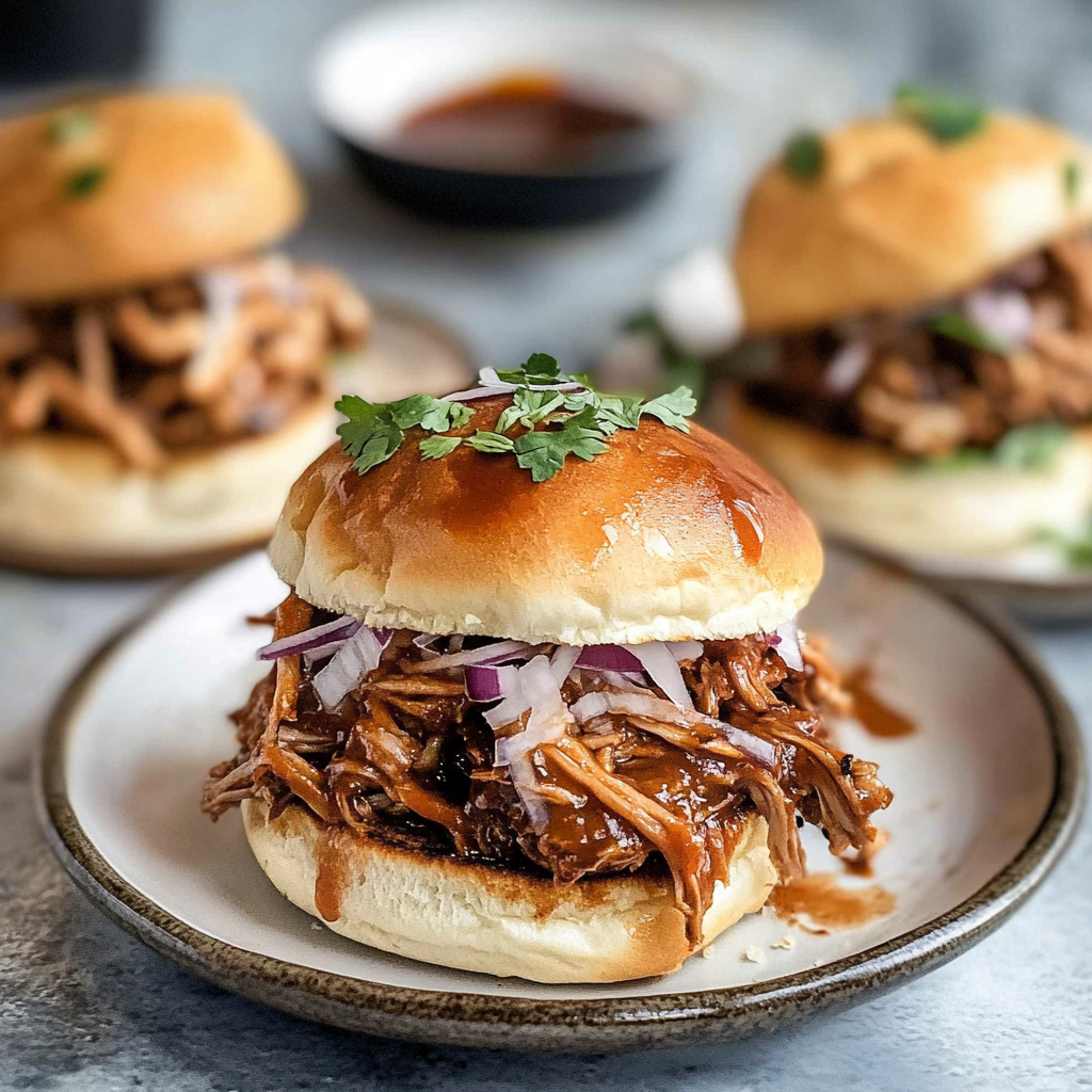 Recipe preparation for Waffle Pulled Pork Sliders