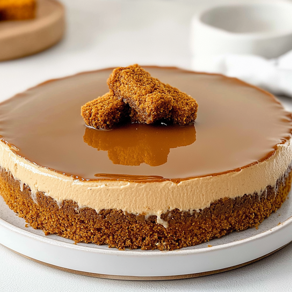 Recipe preparation for Biscoff Cheesecake