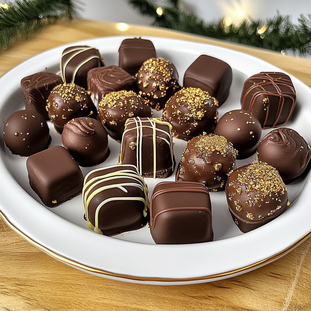 Recipe preparation for Christmas Chocolate Truffles
