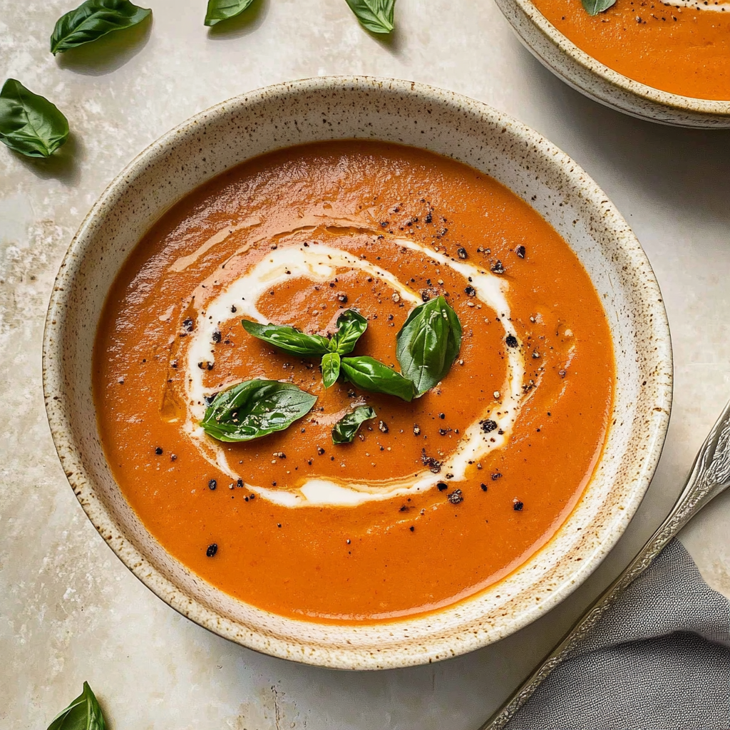 Recipe preparation for Creamy Instant Pot Tomato Soup