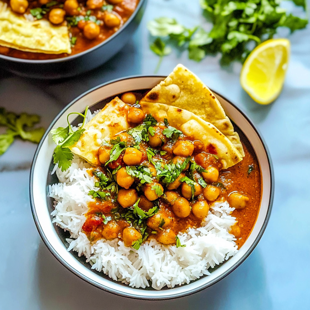 Recipe preparation for Easy Instant Pot Chana Masala {Chickpea Curry}