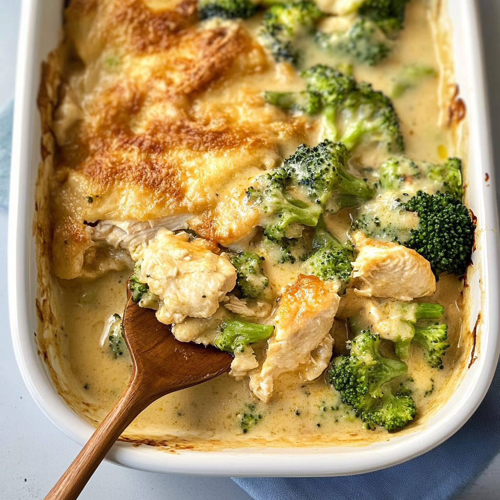 Recipe preparation for Chicken Divan with Broccoli