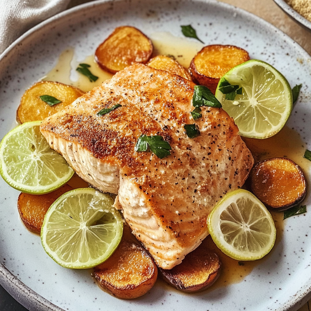 Recipe preparation for Southwest baked salmon
