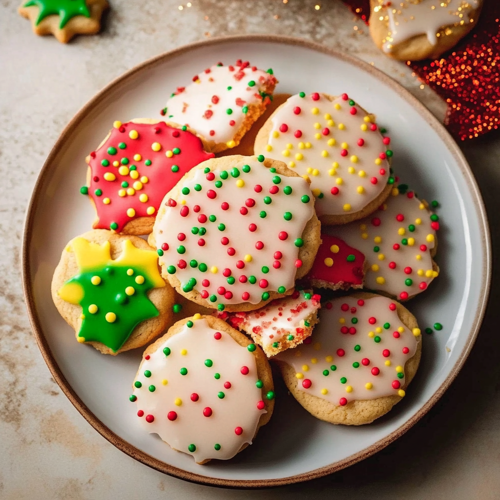 Recipe preparation for Christmas Cut-Out Shortbread Cookies