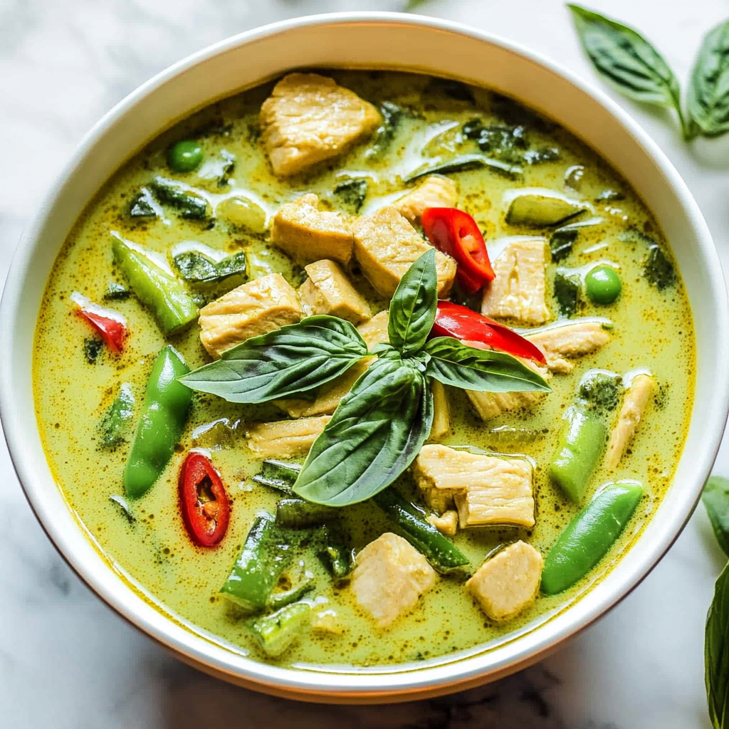 Recipe preparation for Instant Pot Thai Green Curry with Turkey