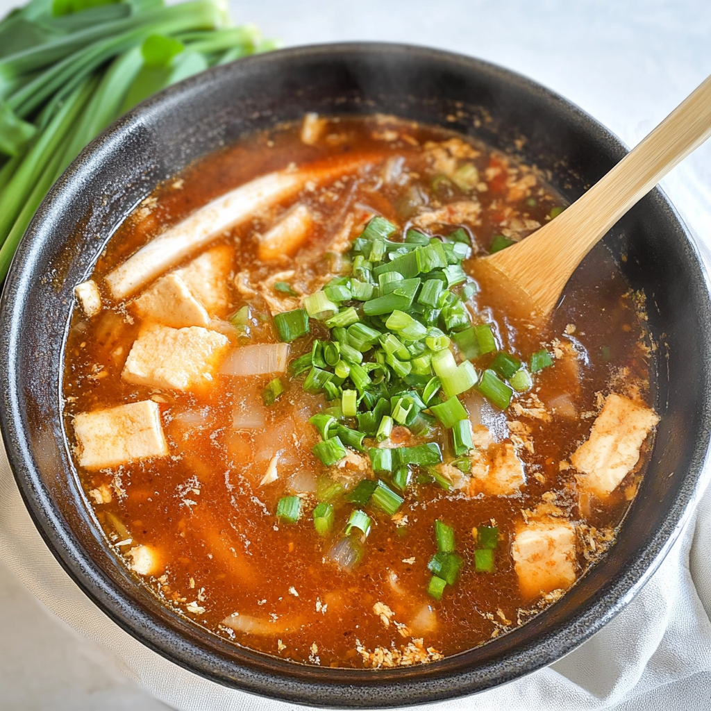 Recipe preparation for Hot and Sour Soup