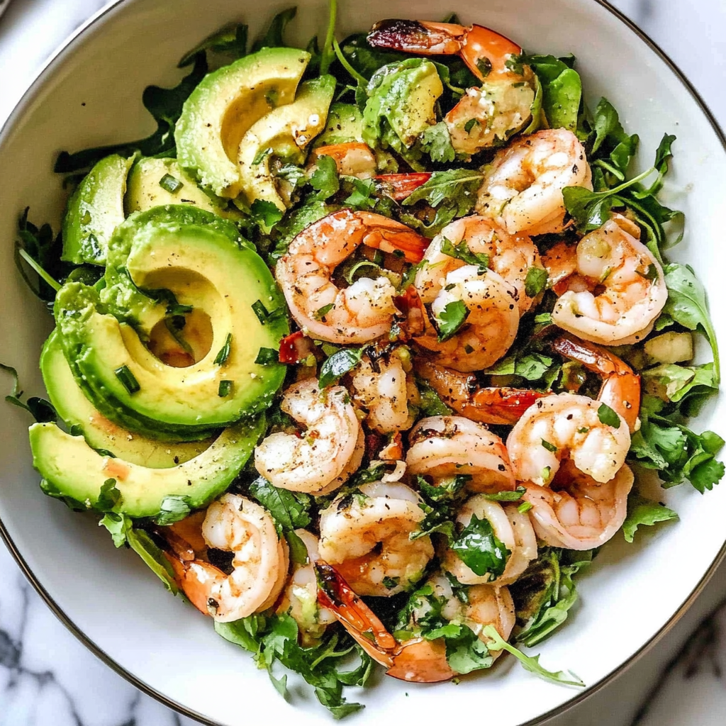 Recipe preparation for Shrimp Avocado Salad