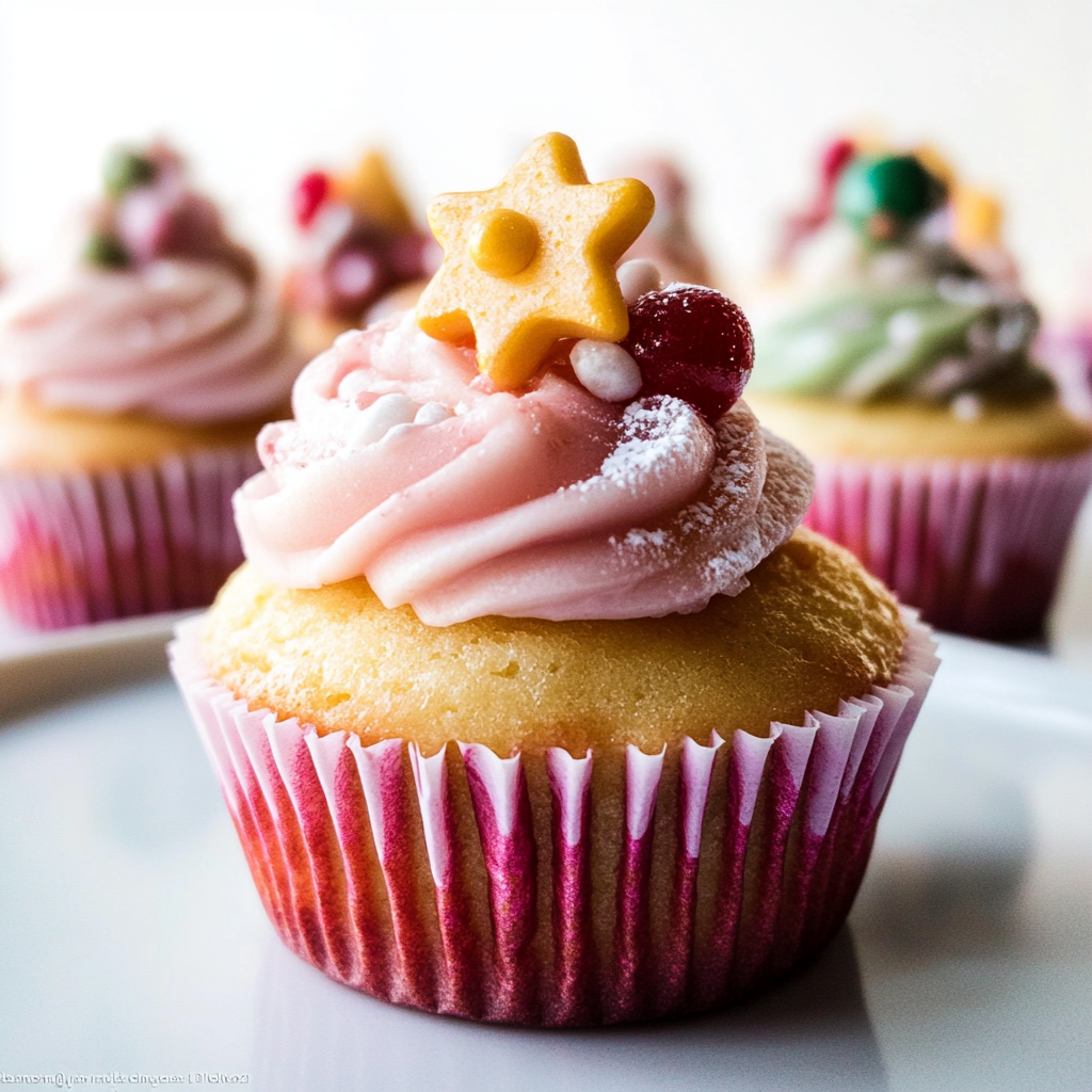 Recipe preparation for Sugar Plum Fairy Cupcakes
