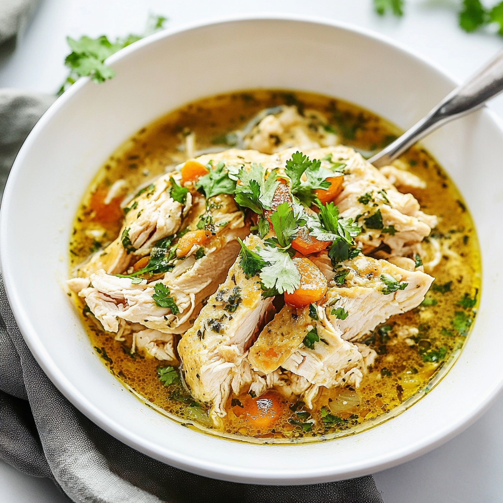 Recipe preparation for Instant Pot Creamy Salsa Verde Chicken