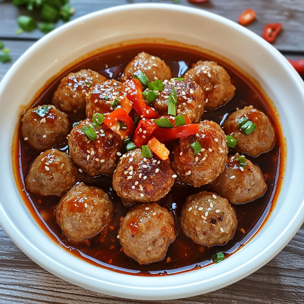 Recipe preparation for Slow Cooker Sweet Chili Turkey Meatballs