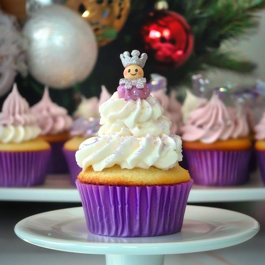Recipe preparation for Sugar Plum Fairy Cupcakes