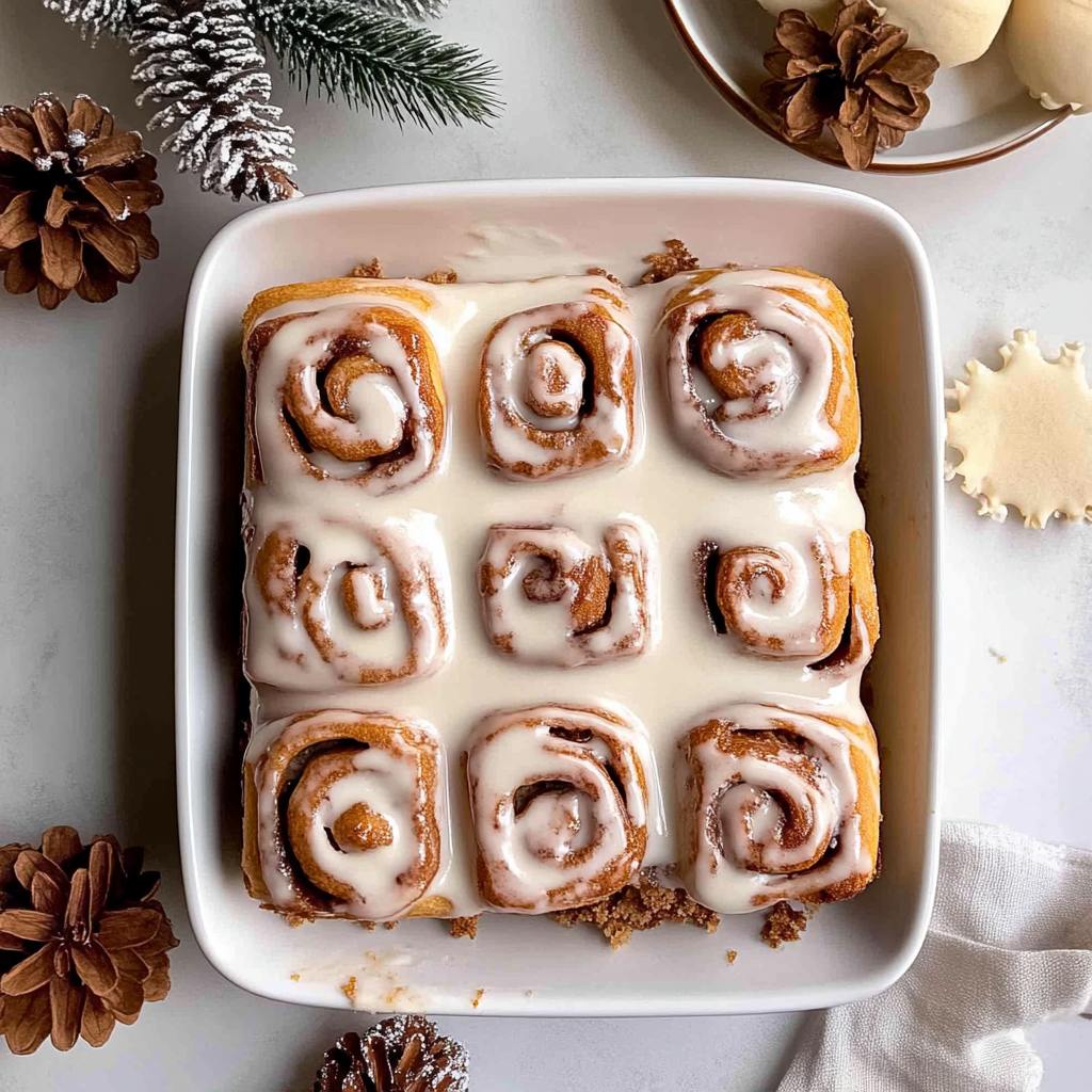 Recipe preparation for Christmas Morning Cinnamon Rolls