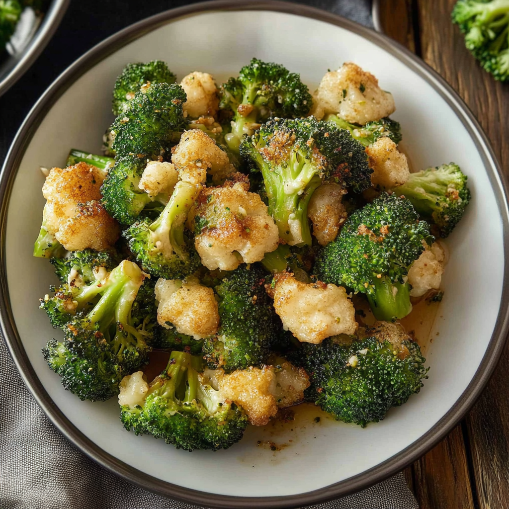 Recipe preparation for Longhorn Garlic Parmesan Broccoli