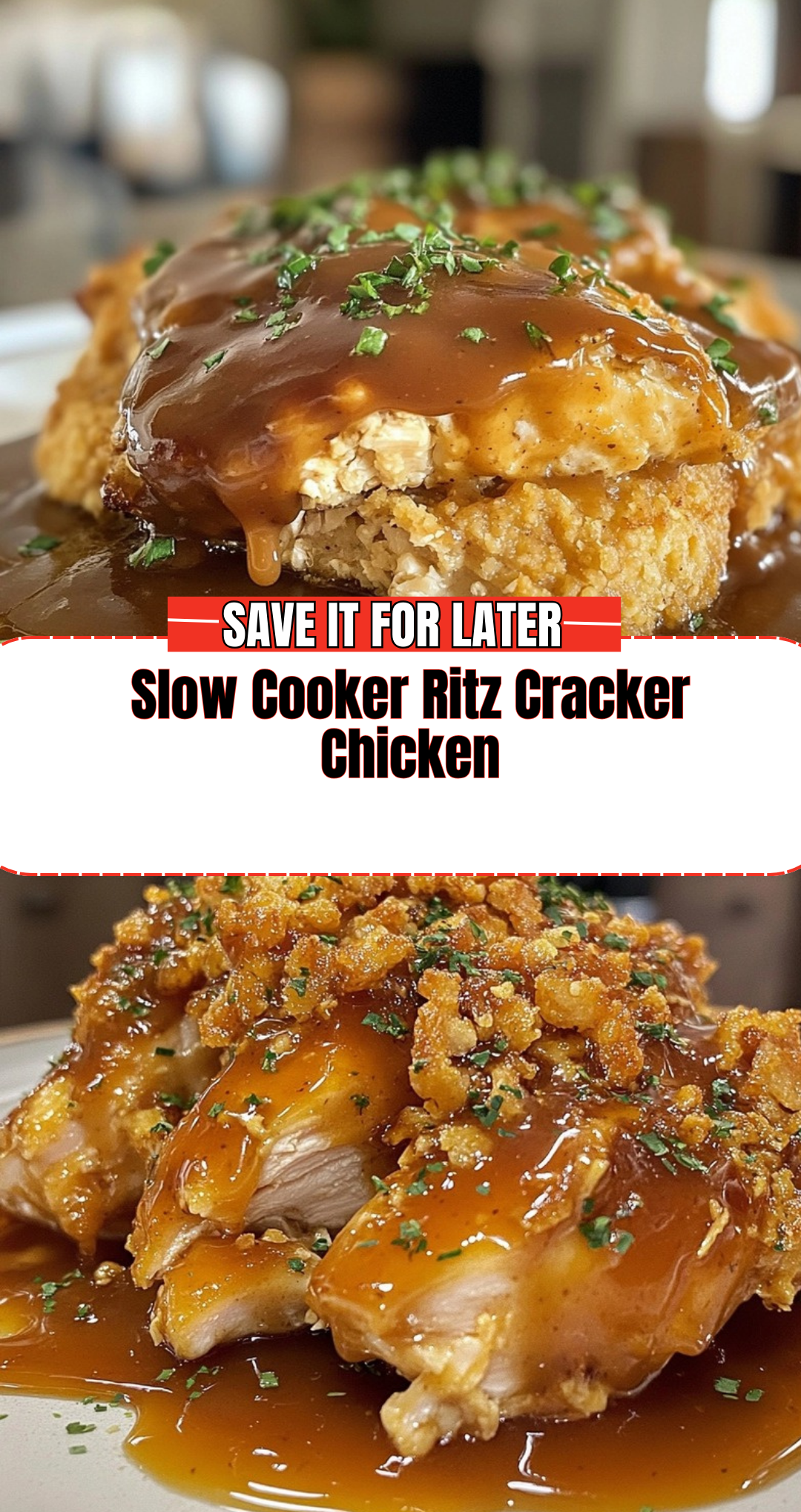 Slow Cooker Ritz Cracker Chicken