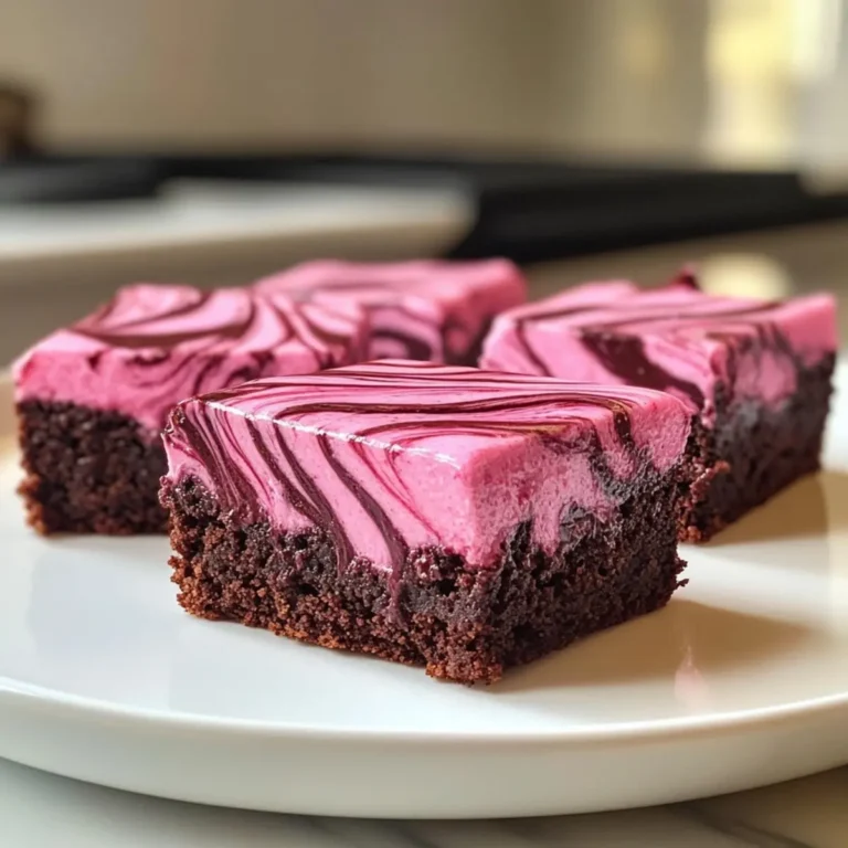 Pink Velvet Swirl Brownies