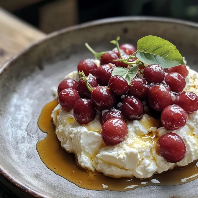 Whipped Feta with Roasted Grapes