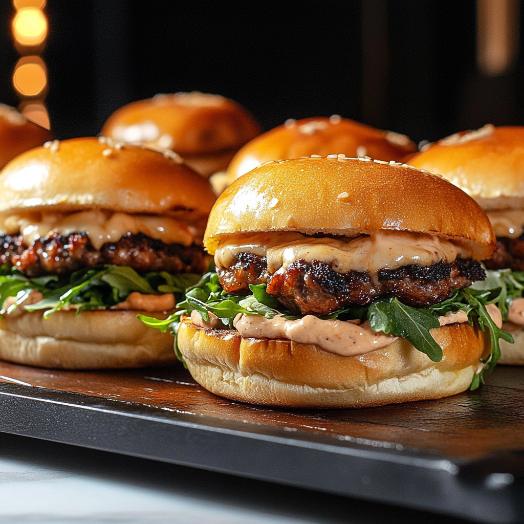 Recipe preparation for 30-Minute Smashed Wagyu Burger Sliders