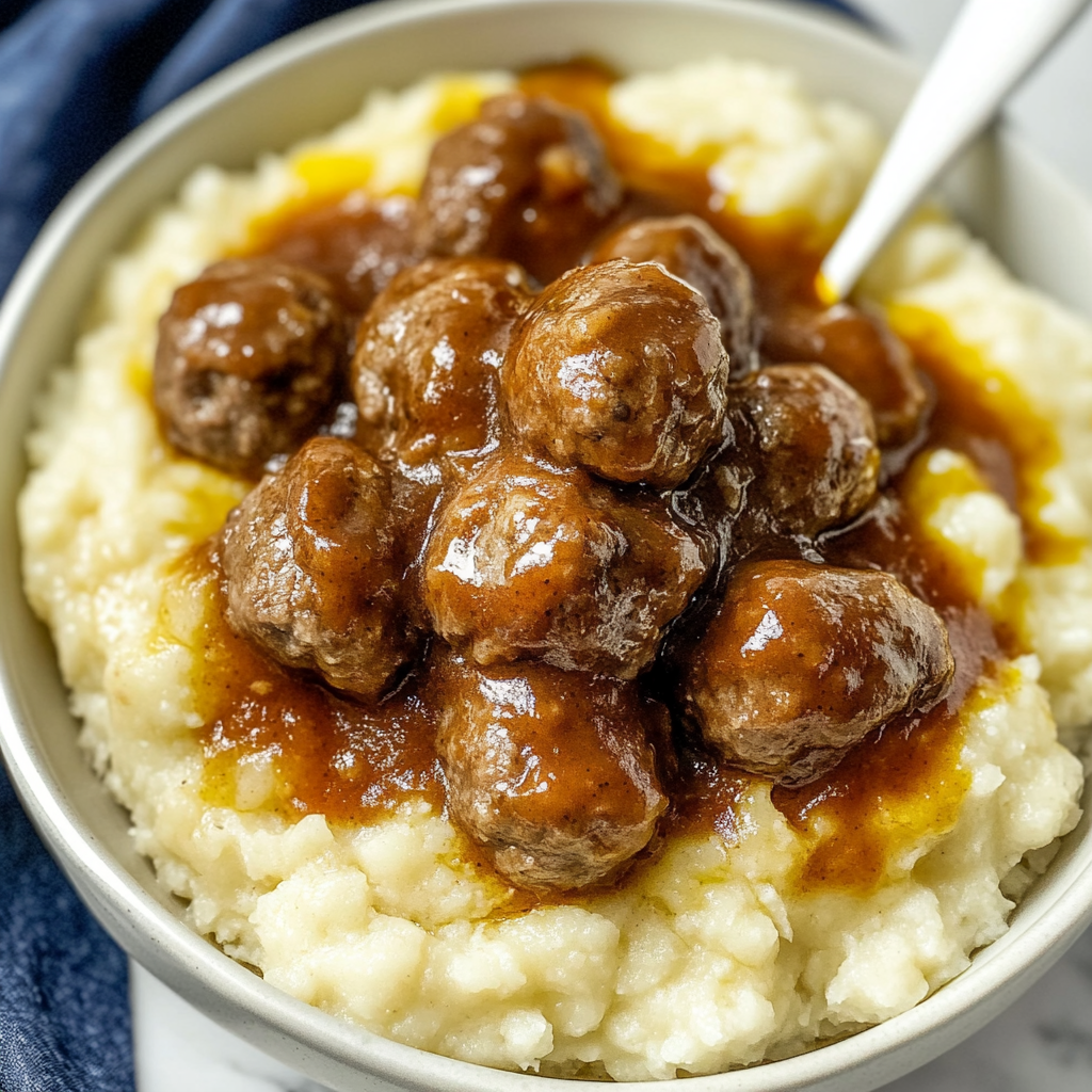 Recipe preparation for slow cooker Mississippi meatballs