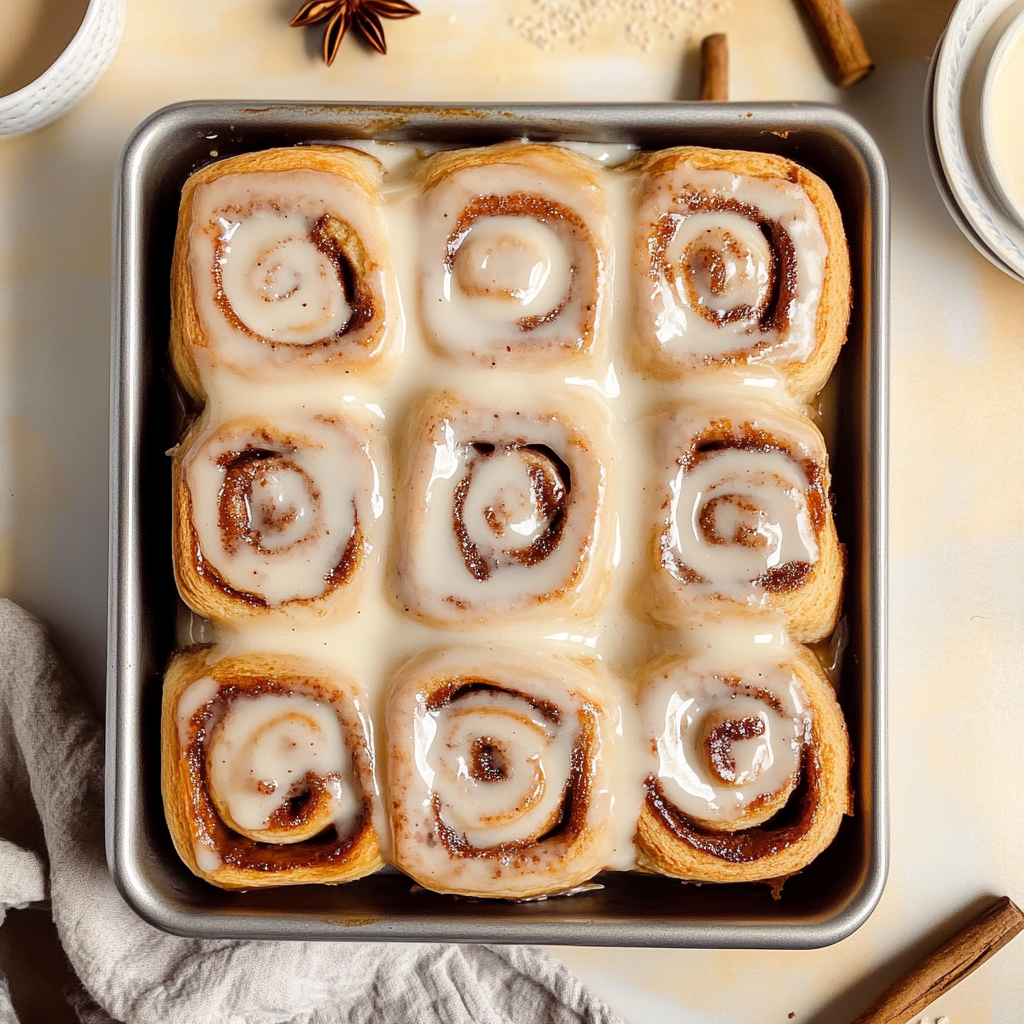 Recipe preparation for Homemade Brioche Cinnamon Rolls