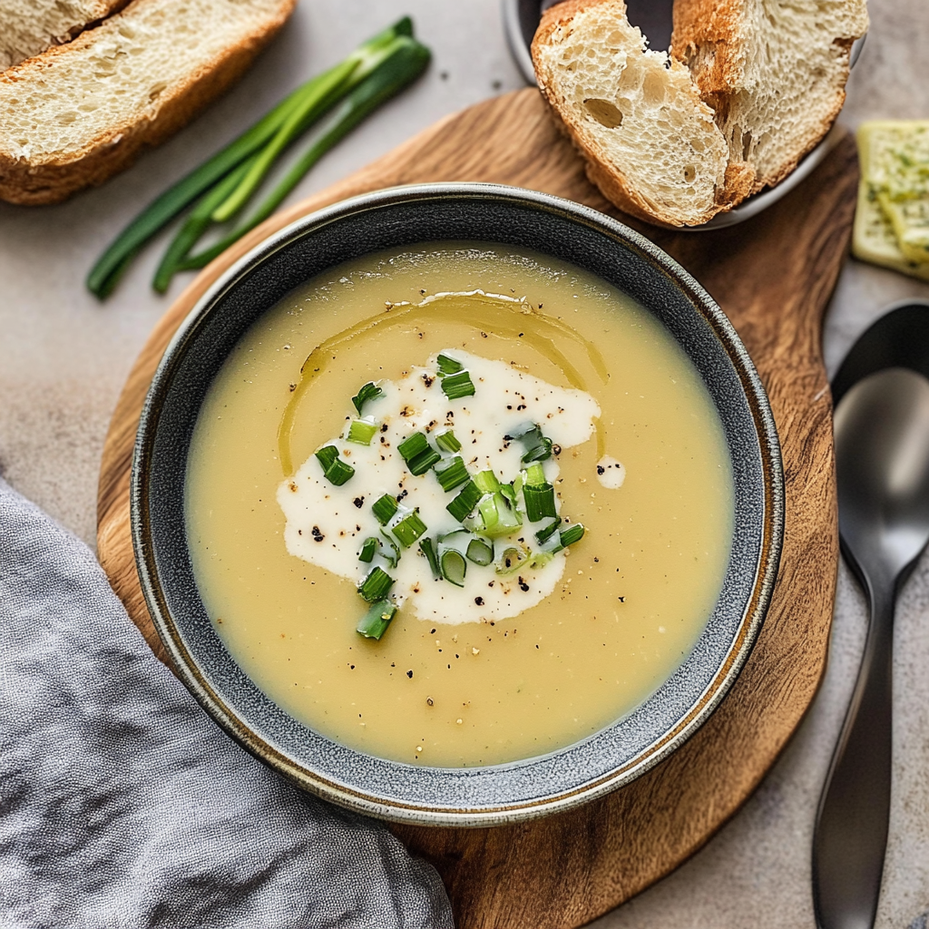 Recipe preparation for Potato Leek Soup