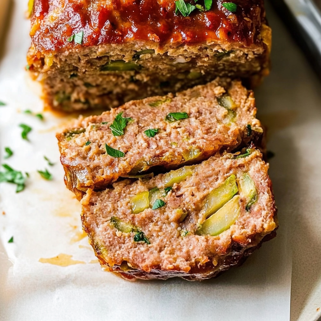 Recipe preparation for Turkey Zucchini Meatloaf