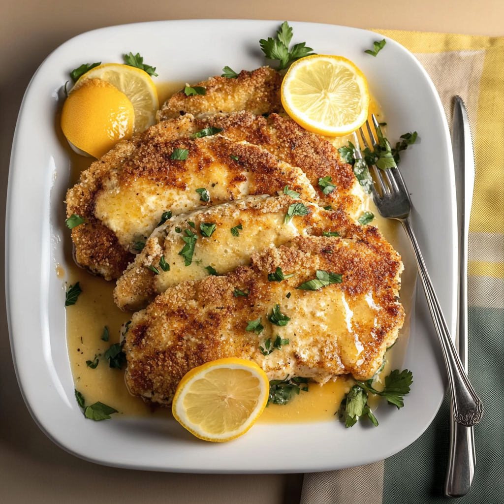 Recipe preparation for Lemon Turkey Cutlets