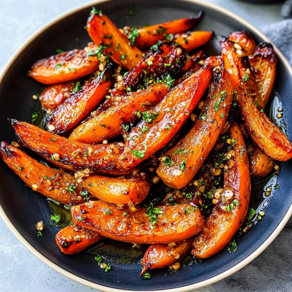 Recipe preparation for Honey Glazed Carrots