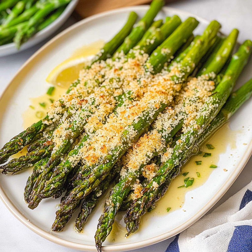 Recipe preparation for Parmesan Baked Asparagus