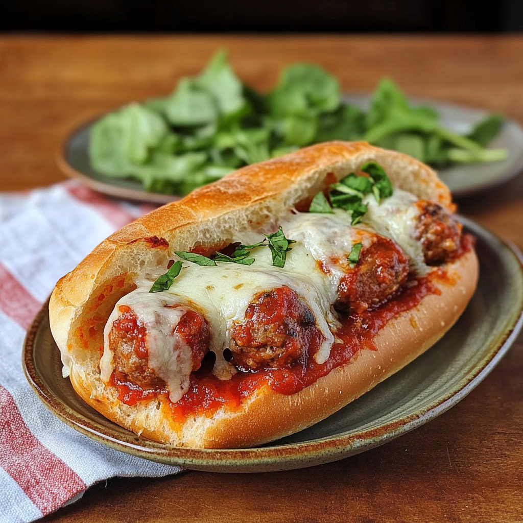Recipe preparation for Turkey Meatball Subs