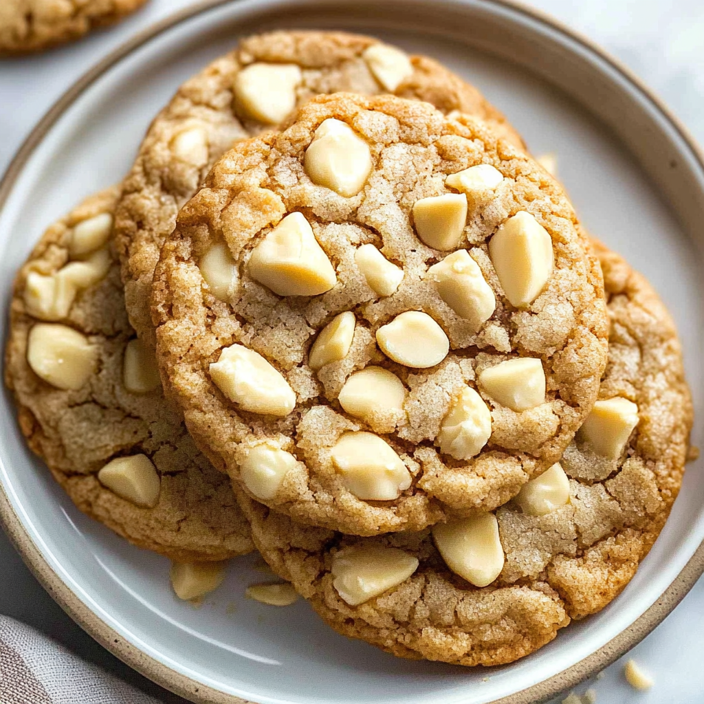 Recipe preparation for White Chocolate Macadamia Cookies