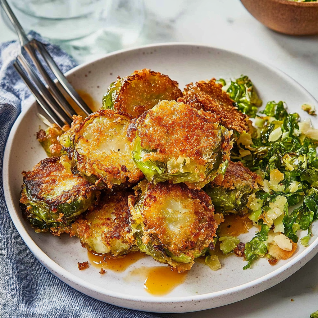 Recipe preparation for Crispy Smashed Sprouts