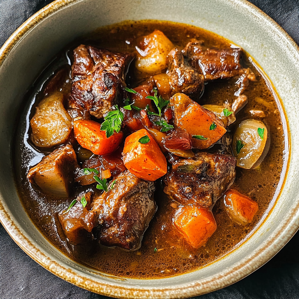 Recipe preparation for Instant Pot Beef Bourguignon