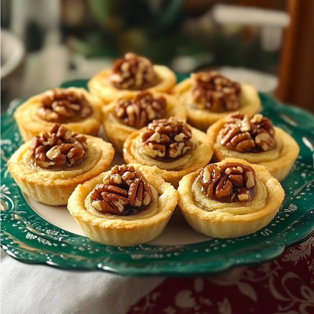 Recipe preparation for Old Fashioned Pecan Tassies