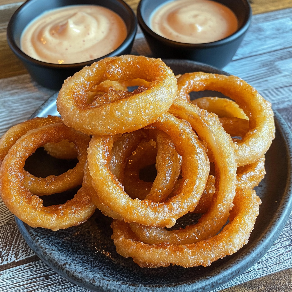 Recipe preparation for Beer Battered Onion Rings