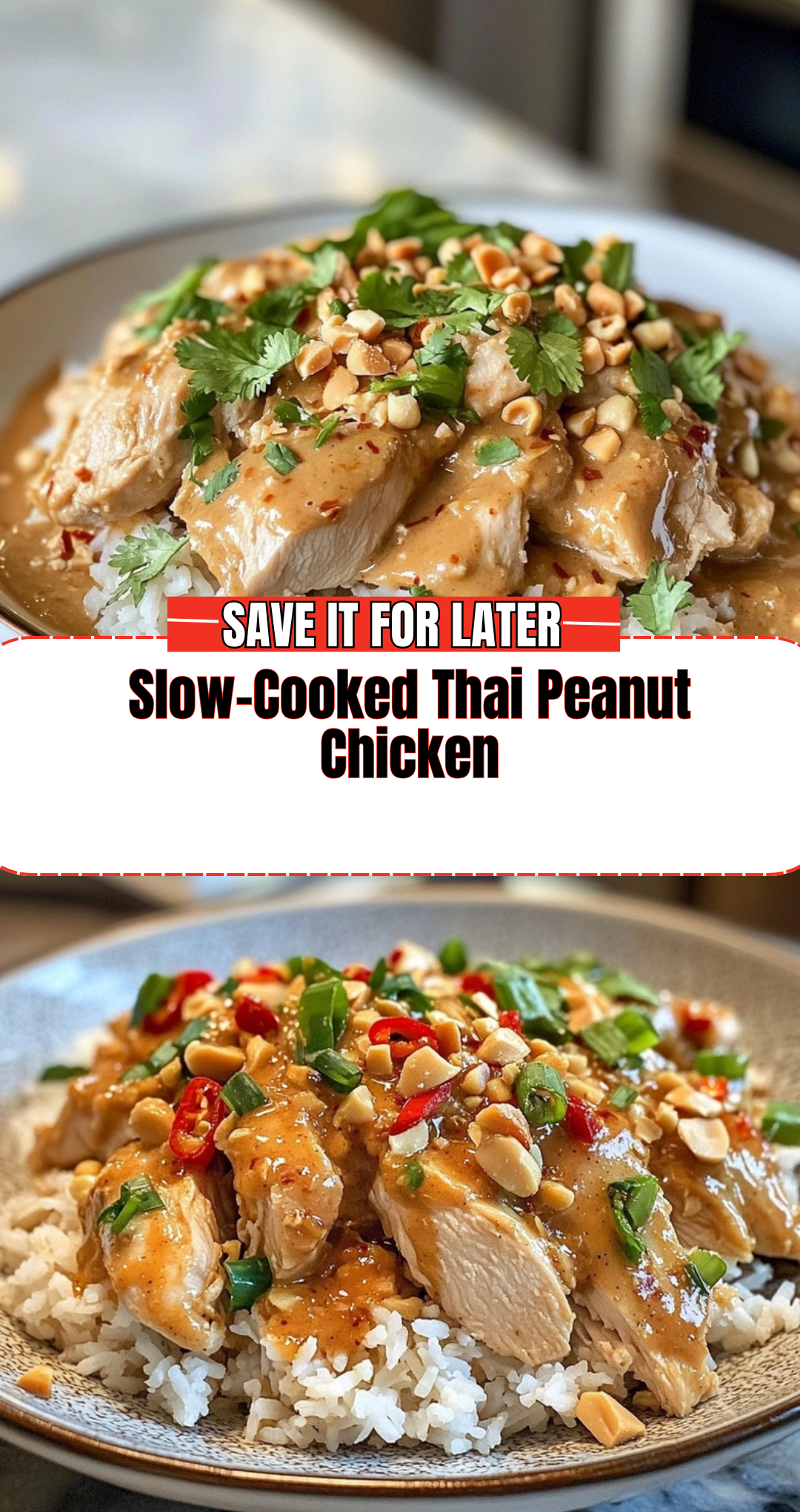 Slow-Cooked Thai Peanut Chicken